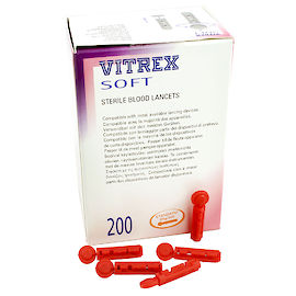 Lansetti Vitrex Soft, 200 kpl